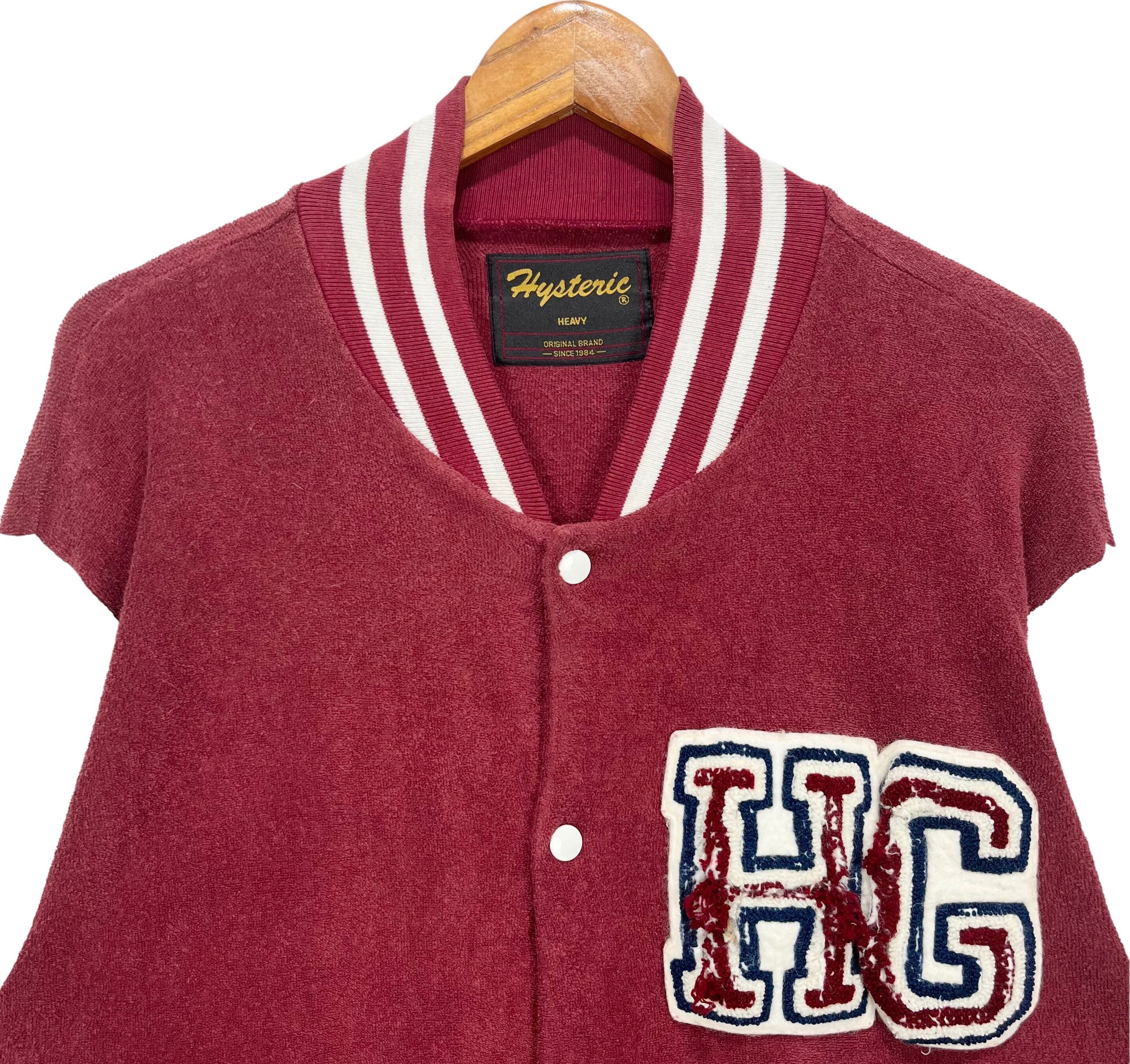 Vintage 90's Hysteric Glamour Embroidery Big Logo Varsity Jacket