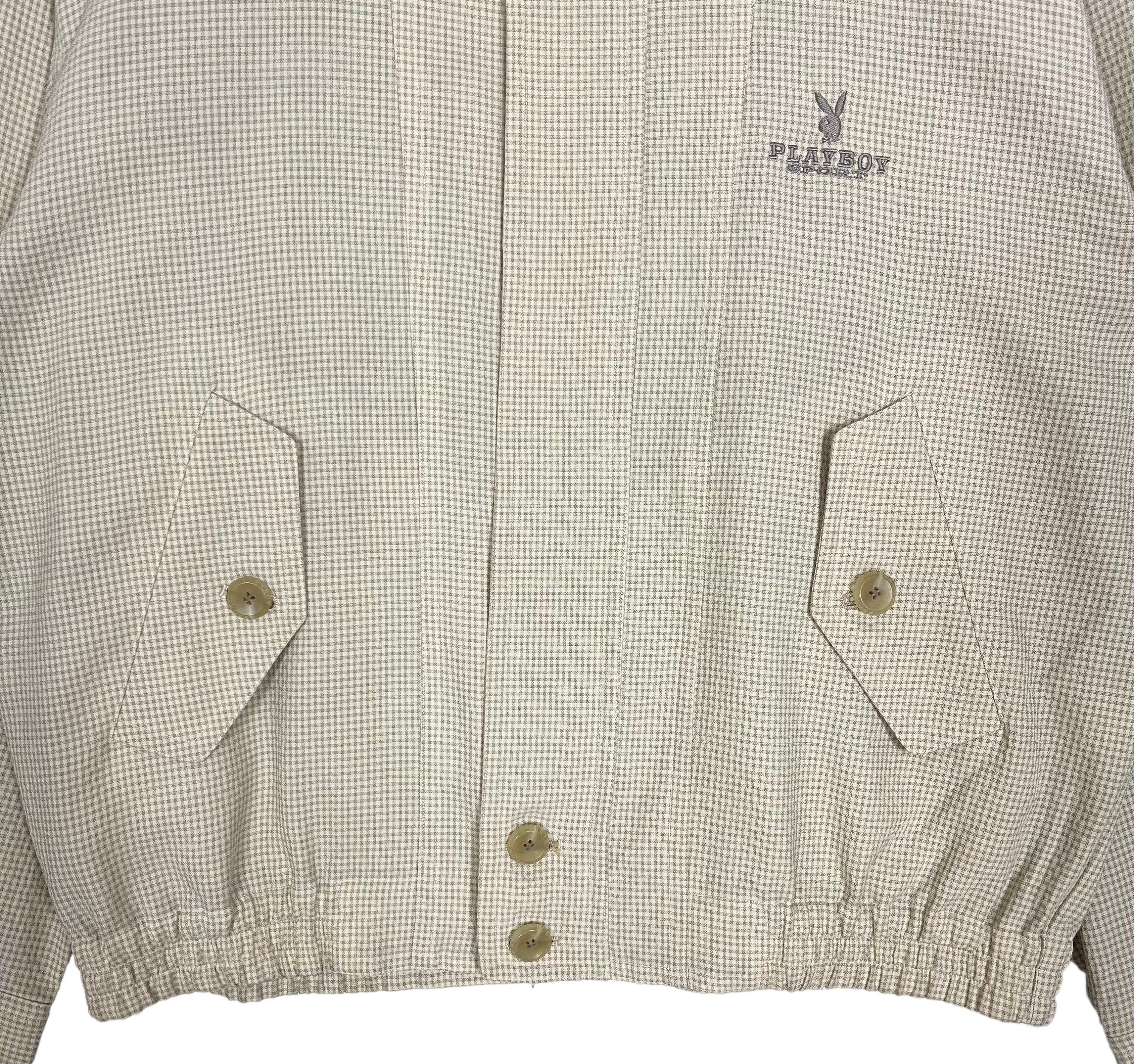 Vintage Playboy Sport Single Layer Light Jacket Yellow Size