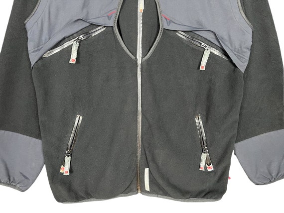 Ecko Function Zip Up Fleece Jacket Black Size Med… - image 4