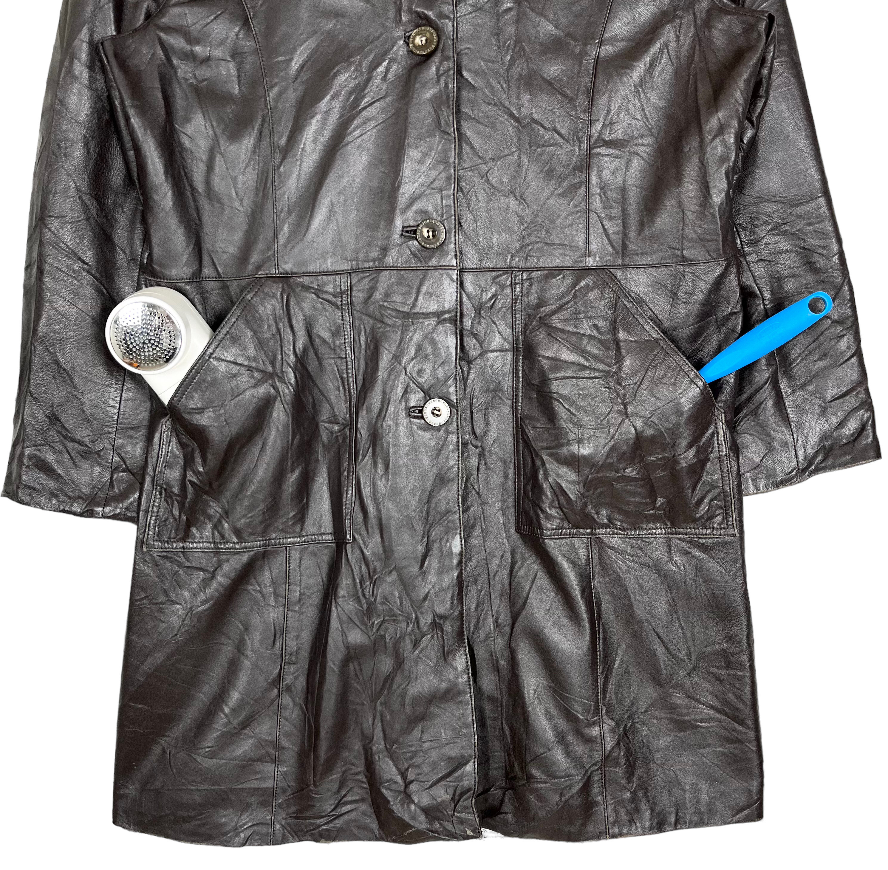 バルマン レザー フェイクファー トレンチコート フランス人デザイナー