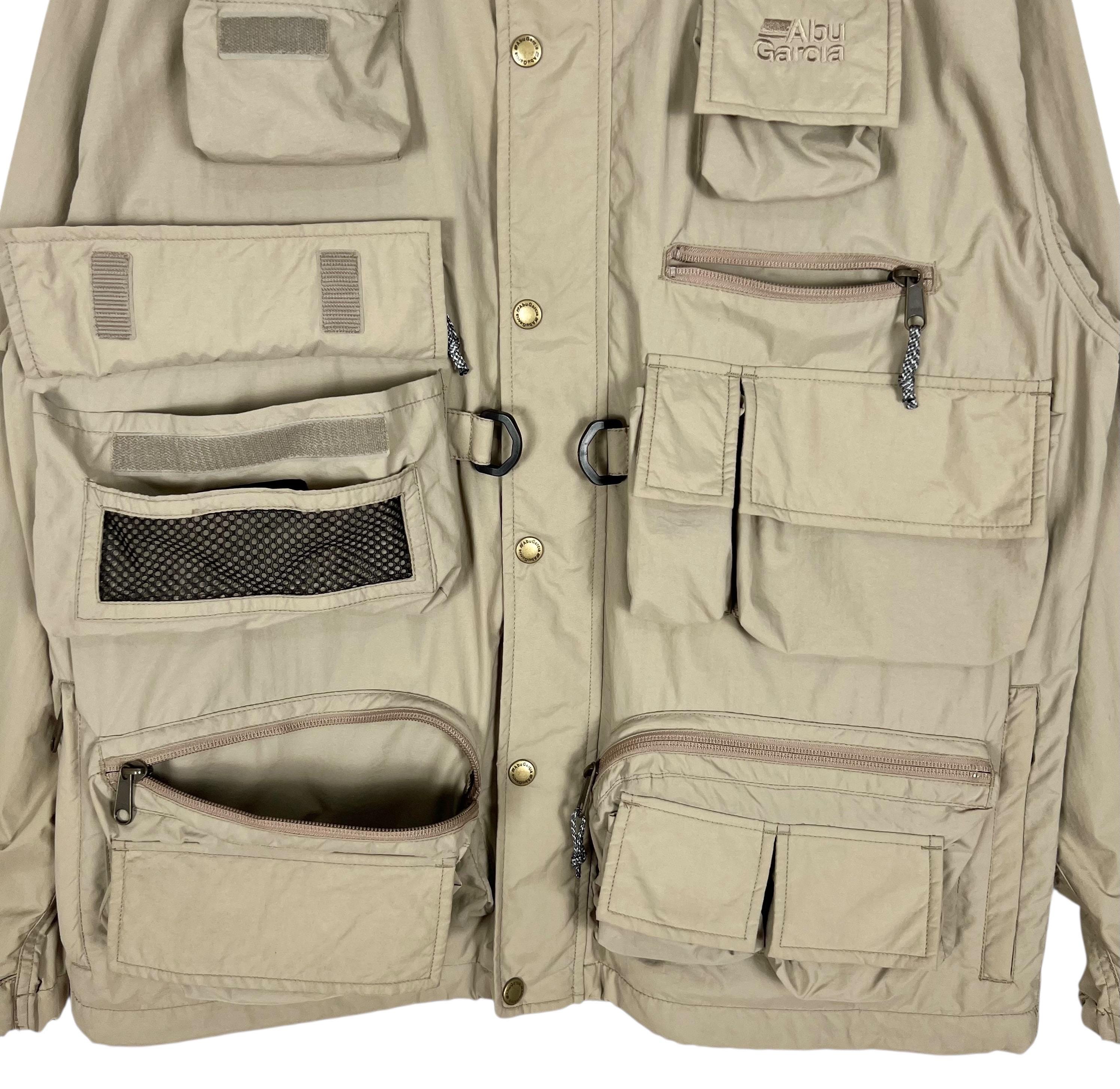 Abu Garcia Fishing Gear Tactical Utility Jacket Multi Pocket Size 