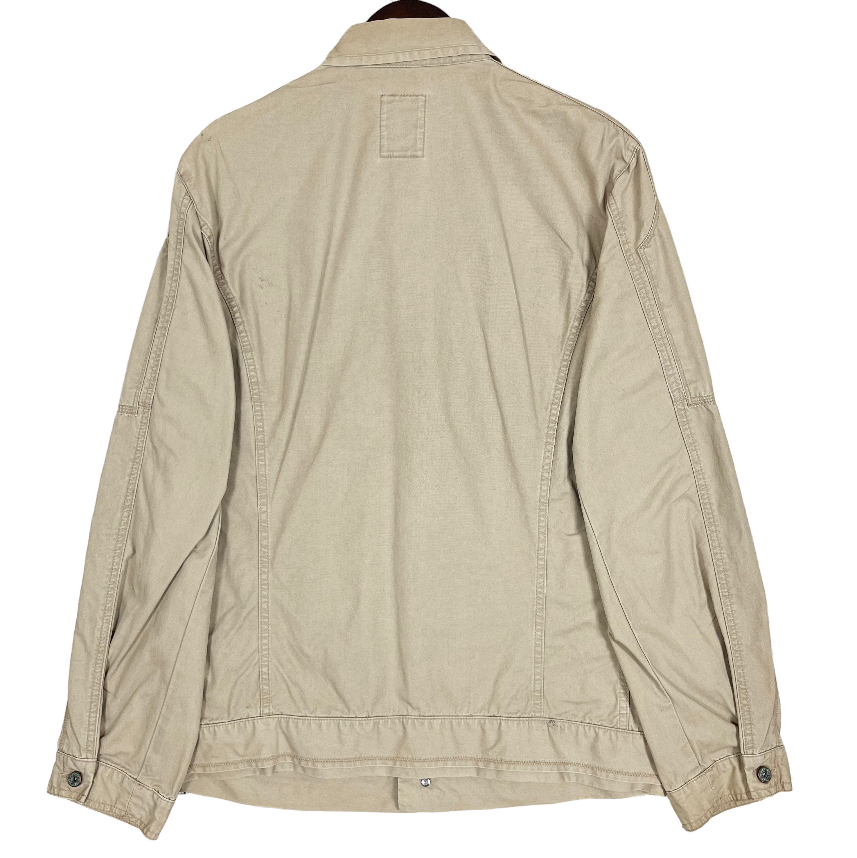 ジャケット Marithe + Francois Girbaud HOODED WORK JACKET beige MFG Marithe Francois Girbaud Utility Jacket Beige Color Size