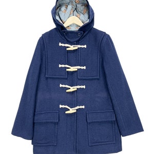 Ne-net by Issey Miyake dames duffelcoat marineblauw maat 3 Made in Vietnam