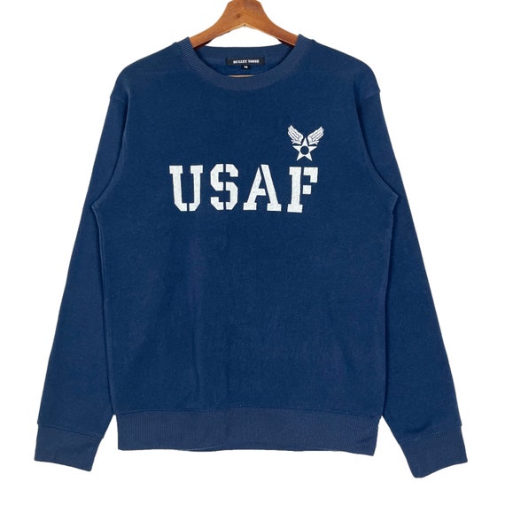Bullet Noise USAF Crewneck Sweatshirt Jumper Japanese Brand US Air Force Navy Blue Color Size Medium Etsy UK