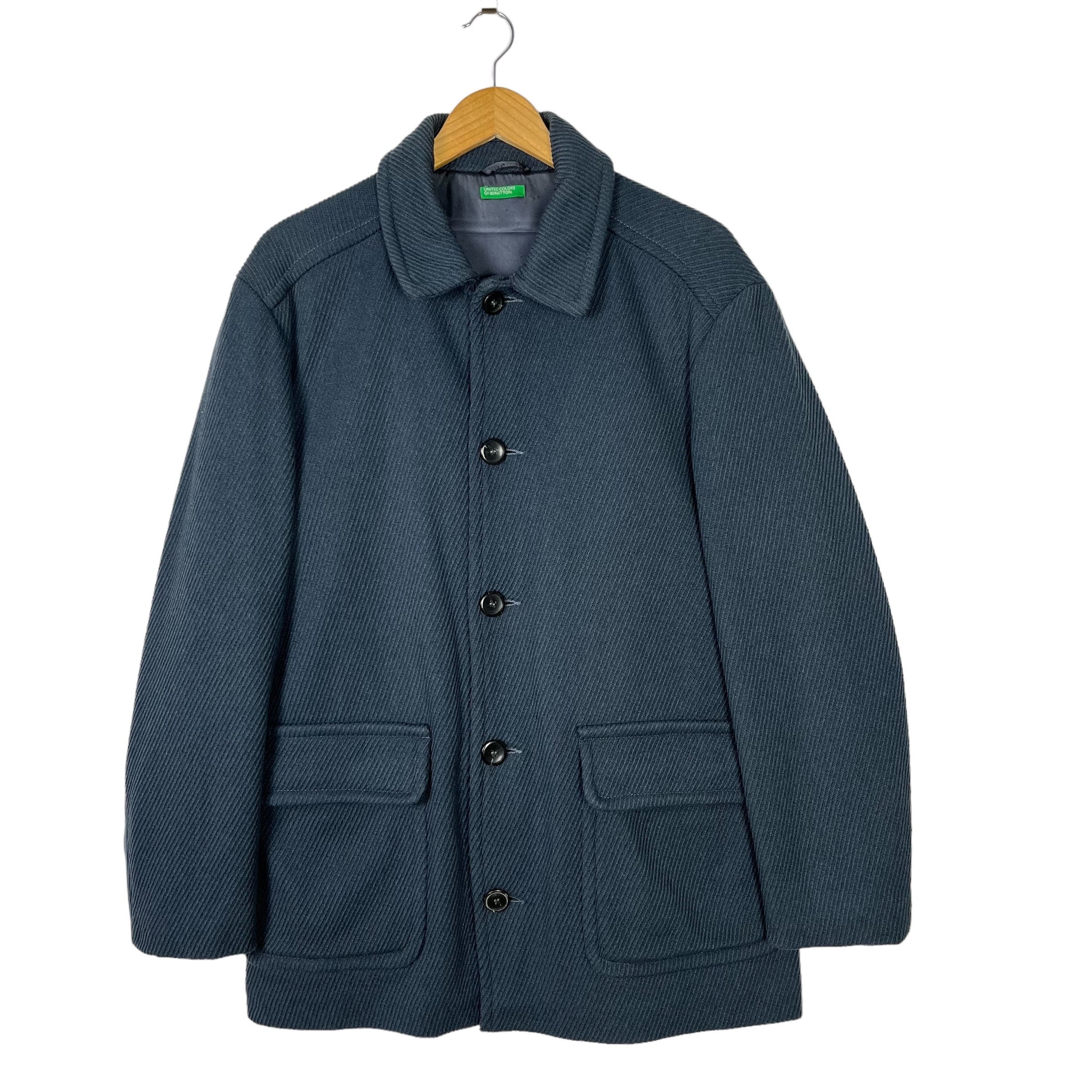 ◆MADE IN ITALY★ オールドベネトン 光沢グリーン ファー ブルゾン ◇MADE IN ITALY☆ オールドベネトン 光沢グリーン ファー ブルゾン