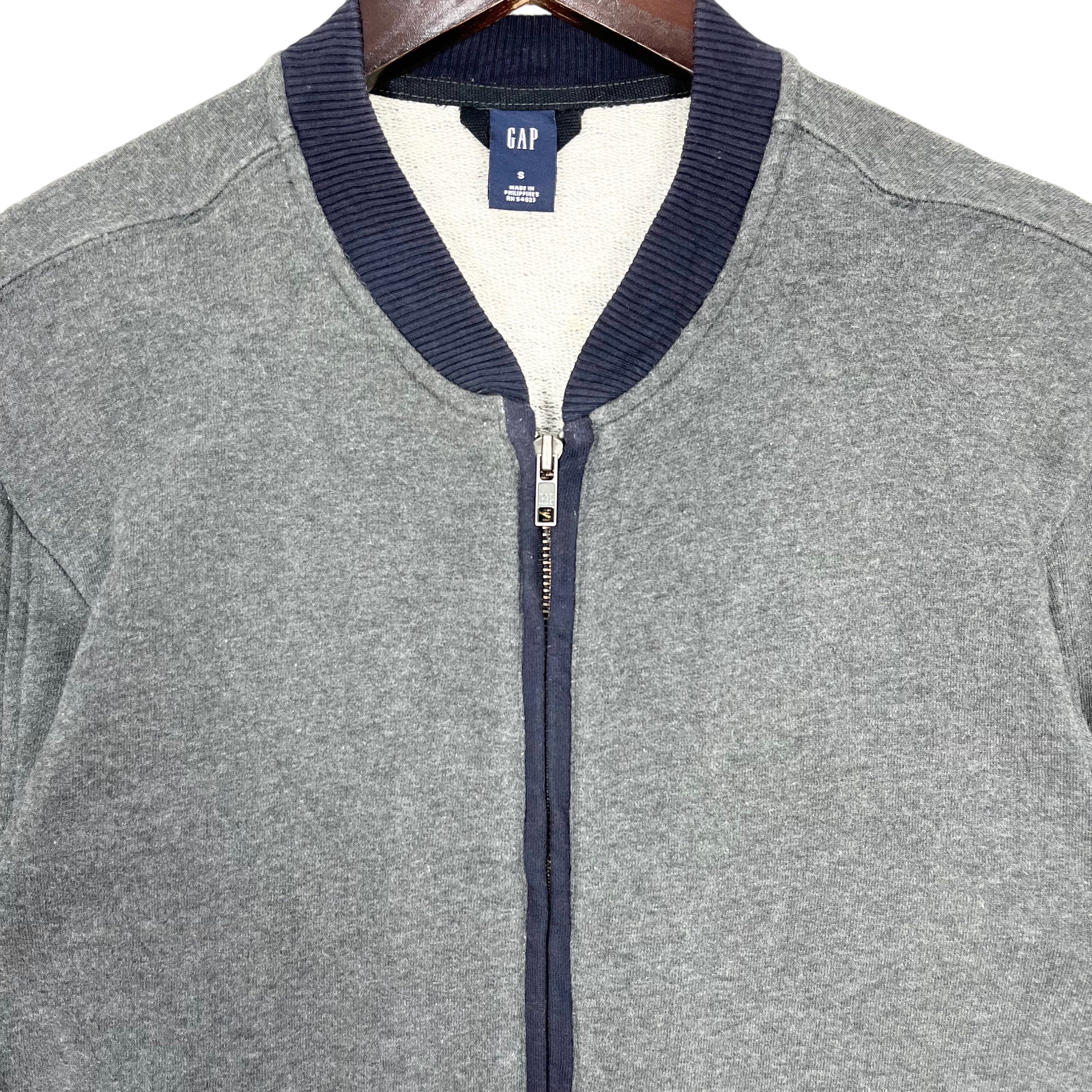 Gap Cotton Zipper Jacket Gray Size Small - Etsy
