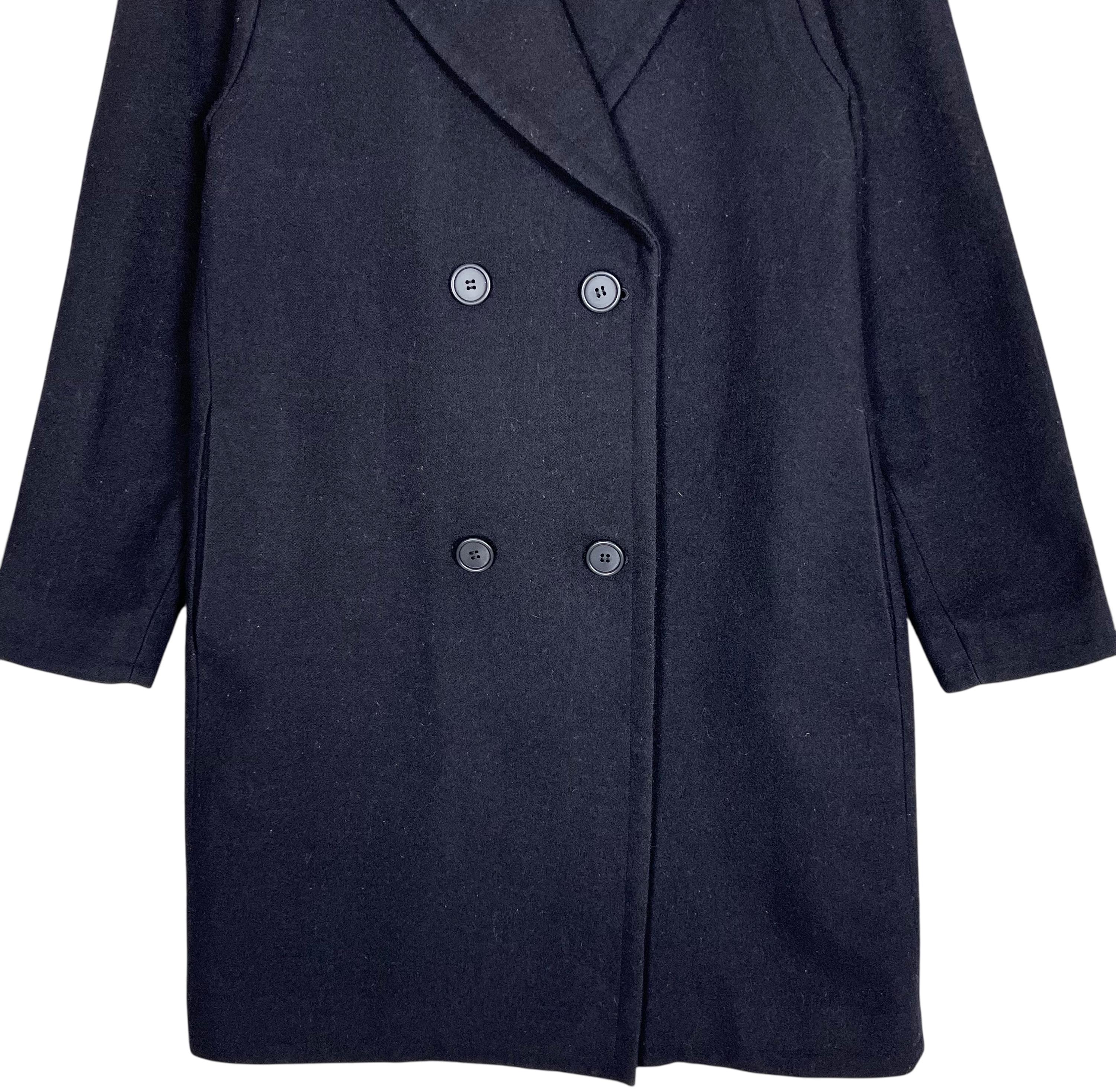 Helmut Lang Wool Trench Coat Black Size 9AR Made in Japan - Etsy