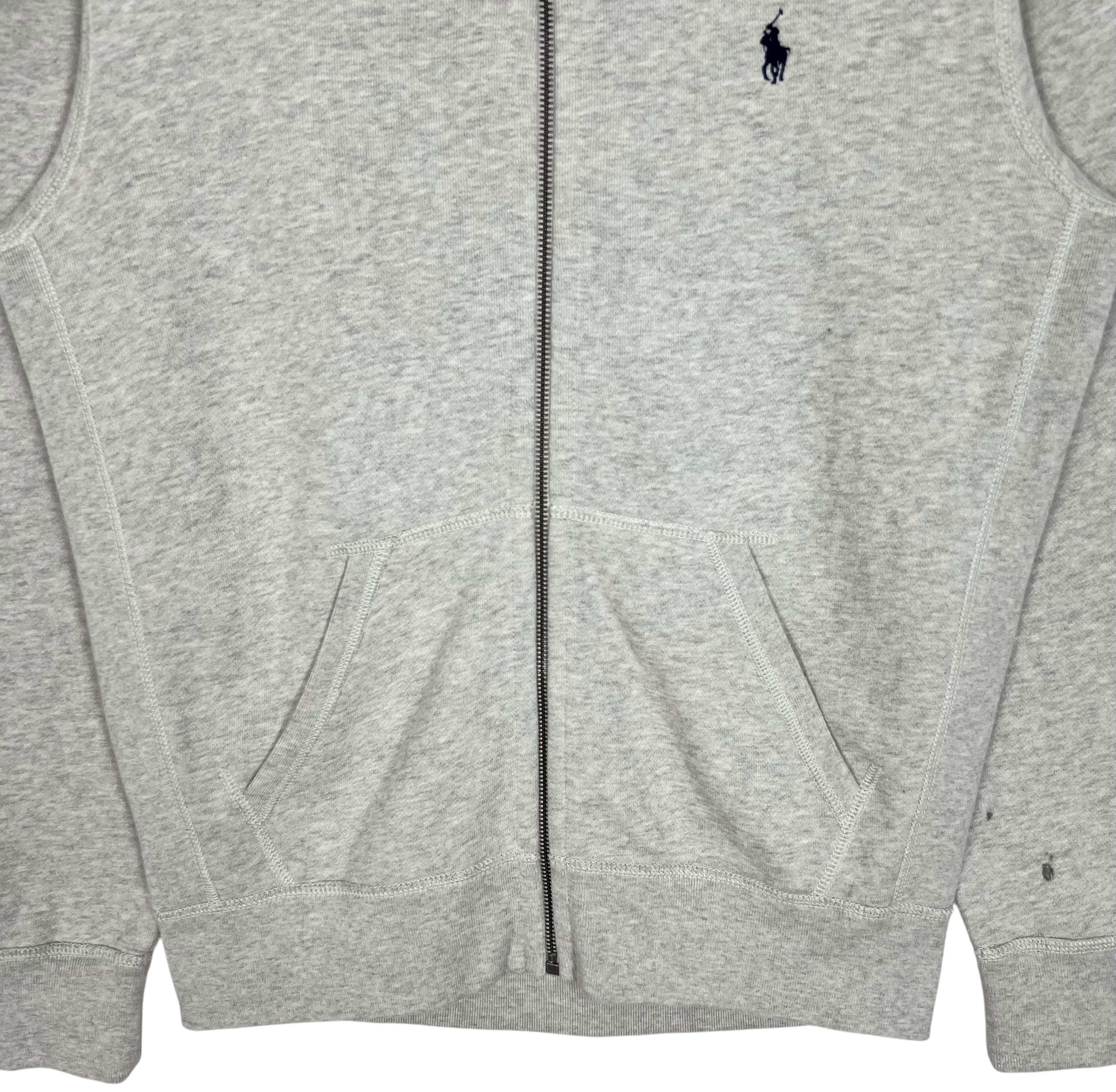 Polo Ralph Lauren Zipper Hoodie Gray Size M - Etsy