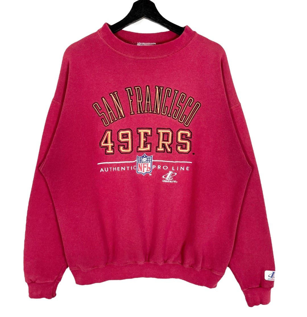 Vintage 90s NFL San Francisco 49ERS Embroidery Sweatshirt Size M