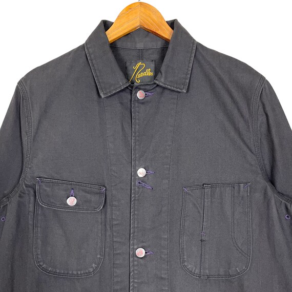 needles Chore Coat サイズS Needles Men's Chore Jacket Single Layer Cotton Black Color