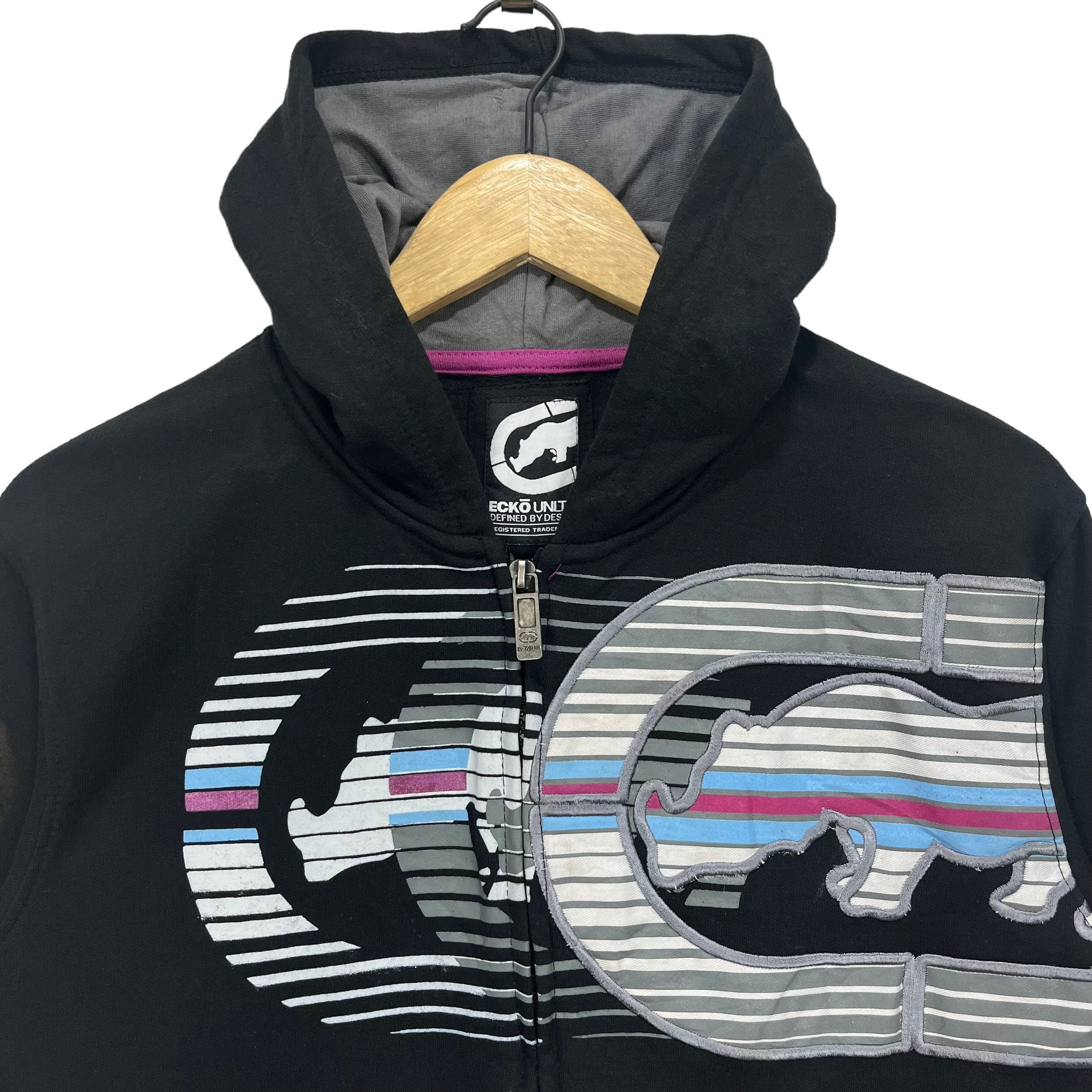 Ecko Unltd. Zip up Hoodie Jacket Black Size X Large - Etsy Ecko Unltd. Zip up Hoodie Jacket Black Size X Large - Etsy