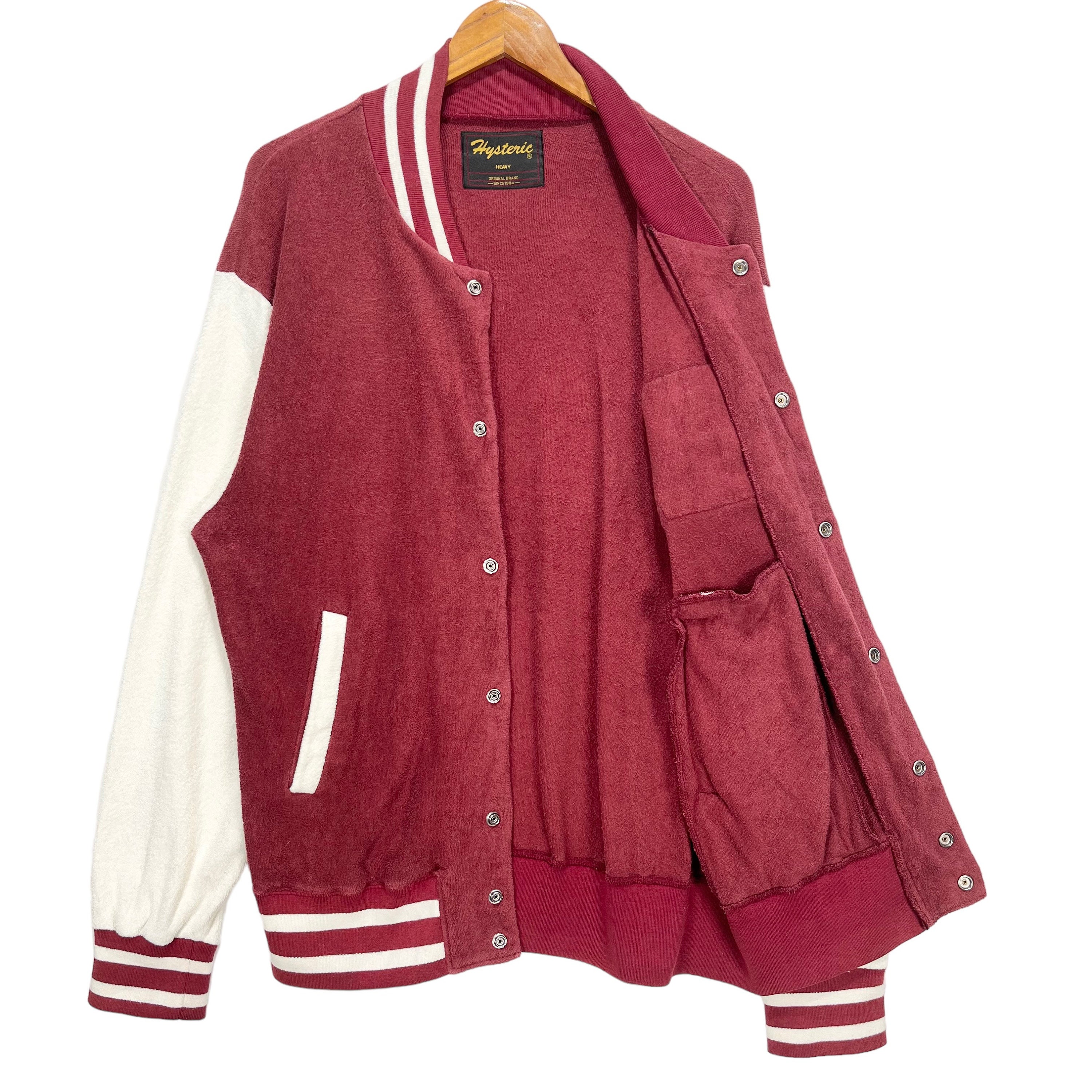Vintage 90's Hysteric Glamour Embroidery Big Logo Varsity Jacket Vintage 90's Hysteric Glamour Embroidery Big Logo Varsity Jacket