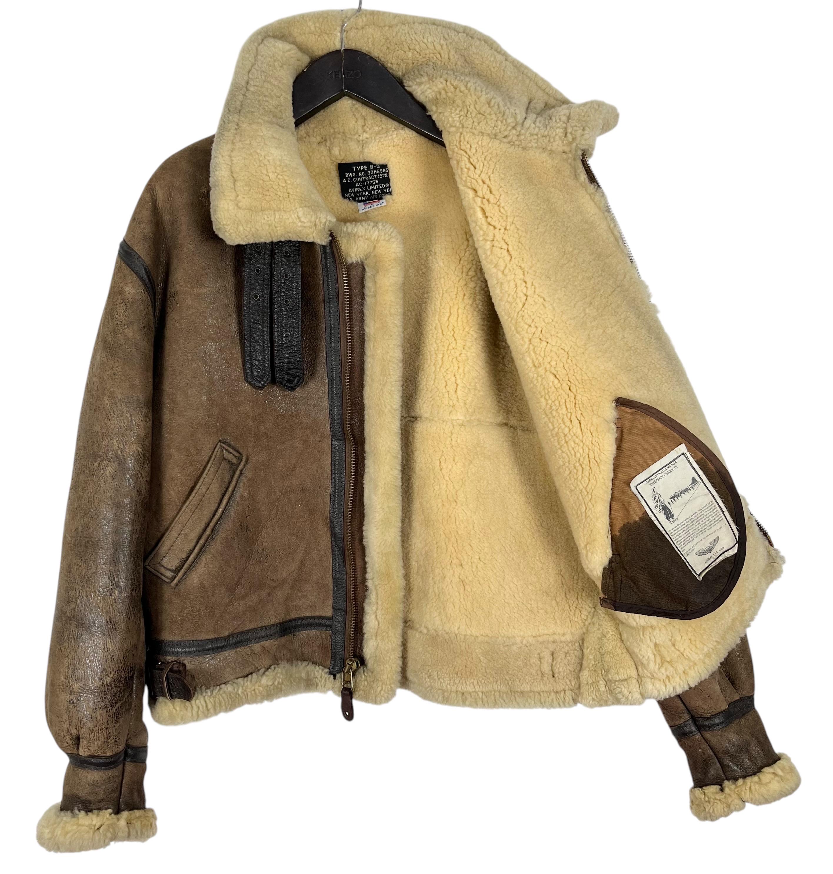 Vintage 1986 Avirex Flight Jacket Type B-3 US Army Air Force