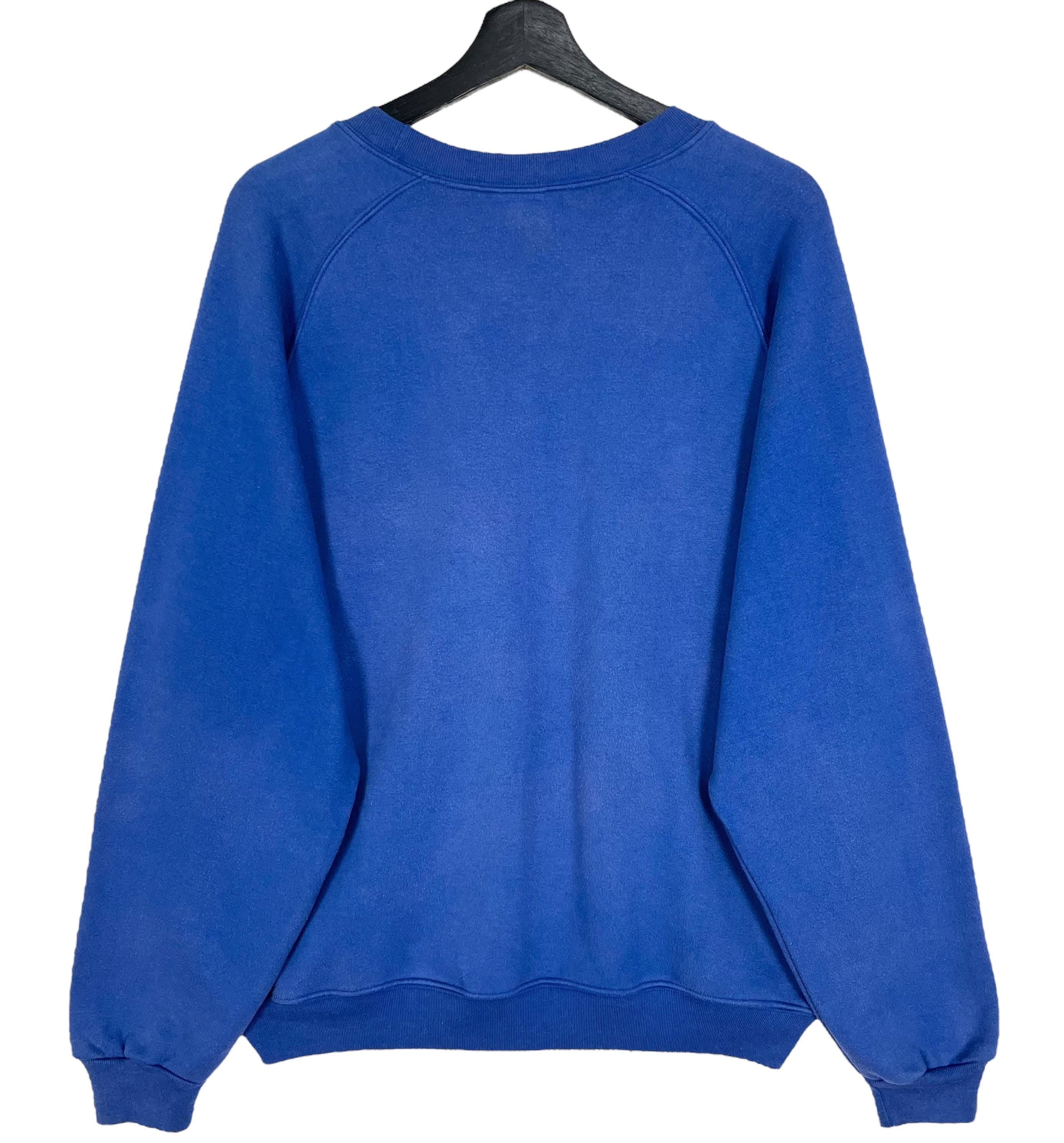 Vintage 90s Nike Air Jordan Sweatshirt Blue Color Size Large - Etsy