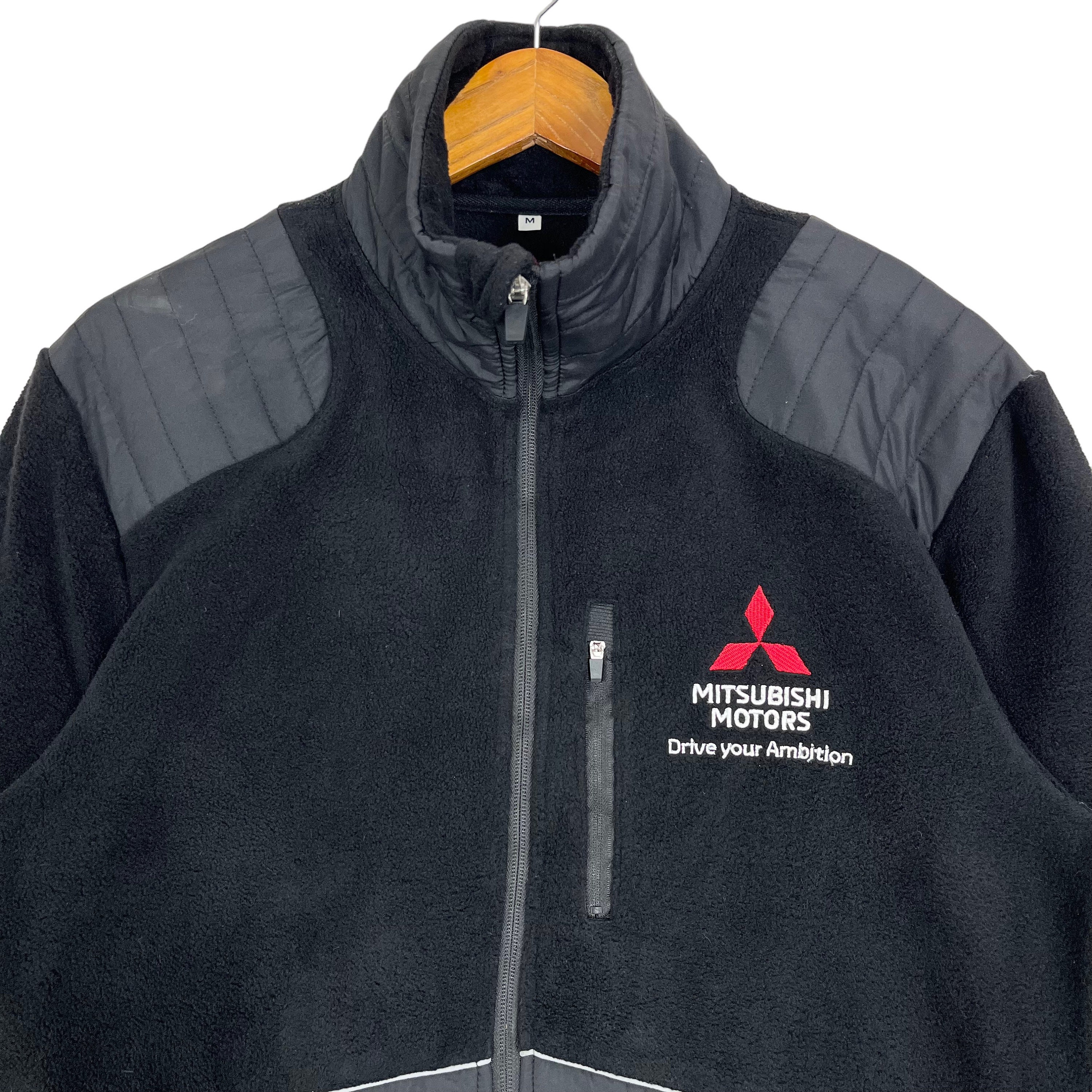 Mitsubishi Motors Zipper Padding Fleece Jacket Motorsports Racing