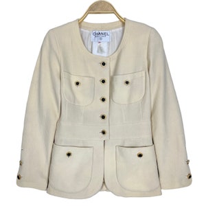 Cream Chanel Jacket 