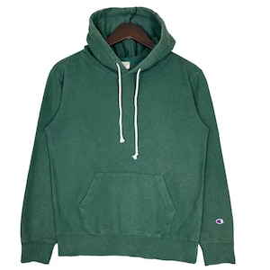Champion Plain Hoodie Sweater Green Size Small