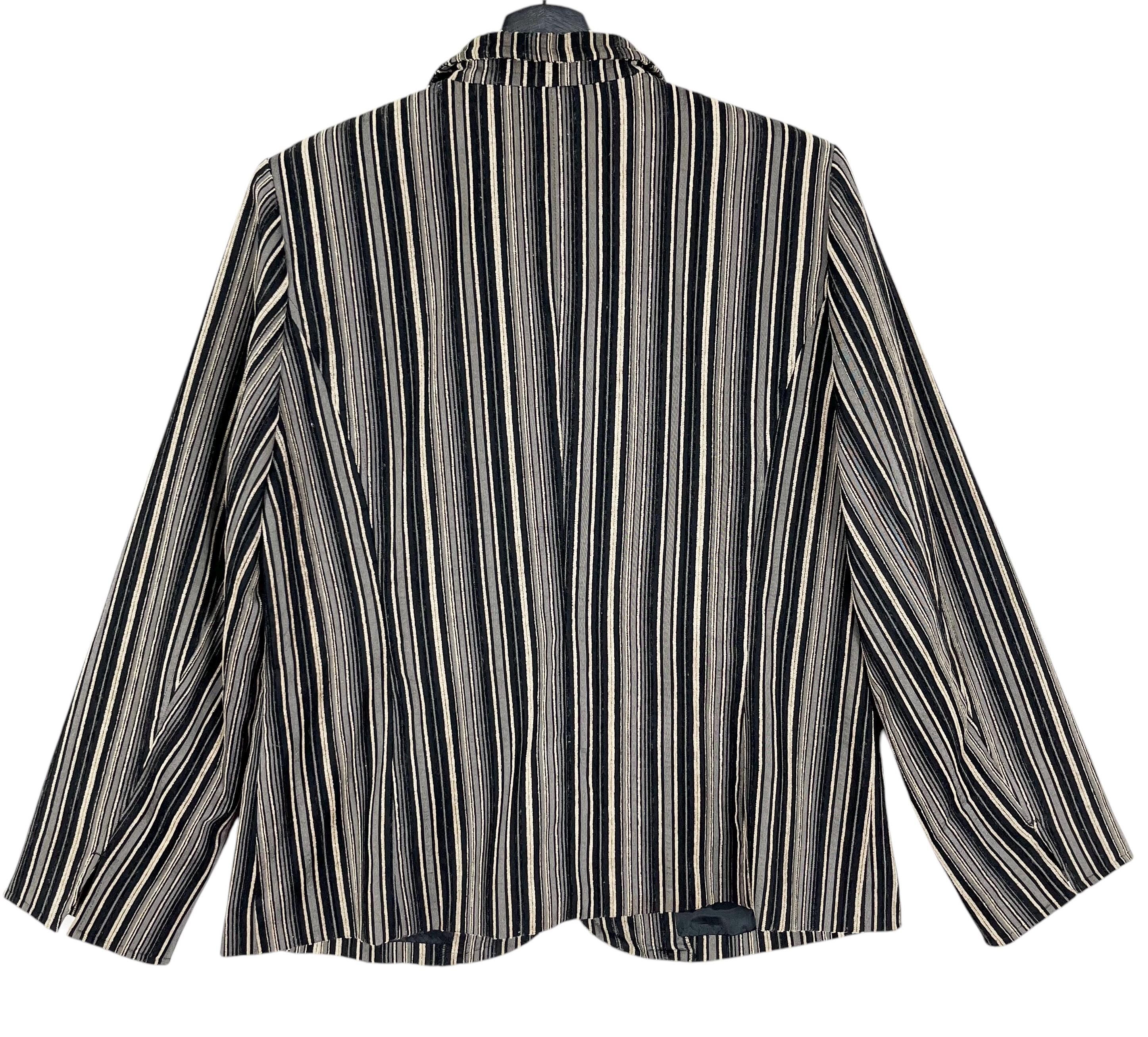 Japanese Brand Noa-ge Sophisticated Stripes Blazer Jacket Women