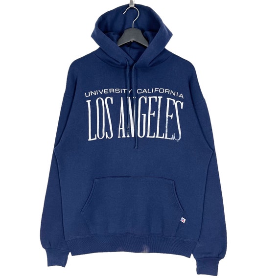Vintage 90s University California Los Angeles UCLA Pullover Hoodie Sweatshirt Blue Size Large Made in USA Etsy Ireland