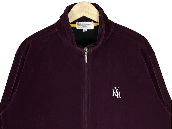 Vintage 90's Kansai Yamamoto Homme Velvet Light Zipper Jacket
