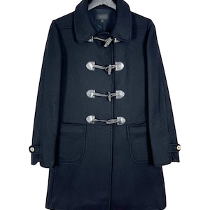 APC Wool Coat Women Size 36 Made in France Black French Designer A.P.C.