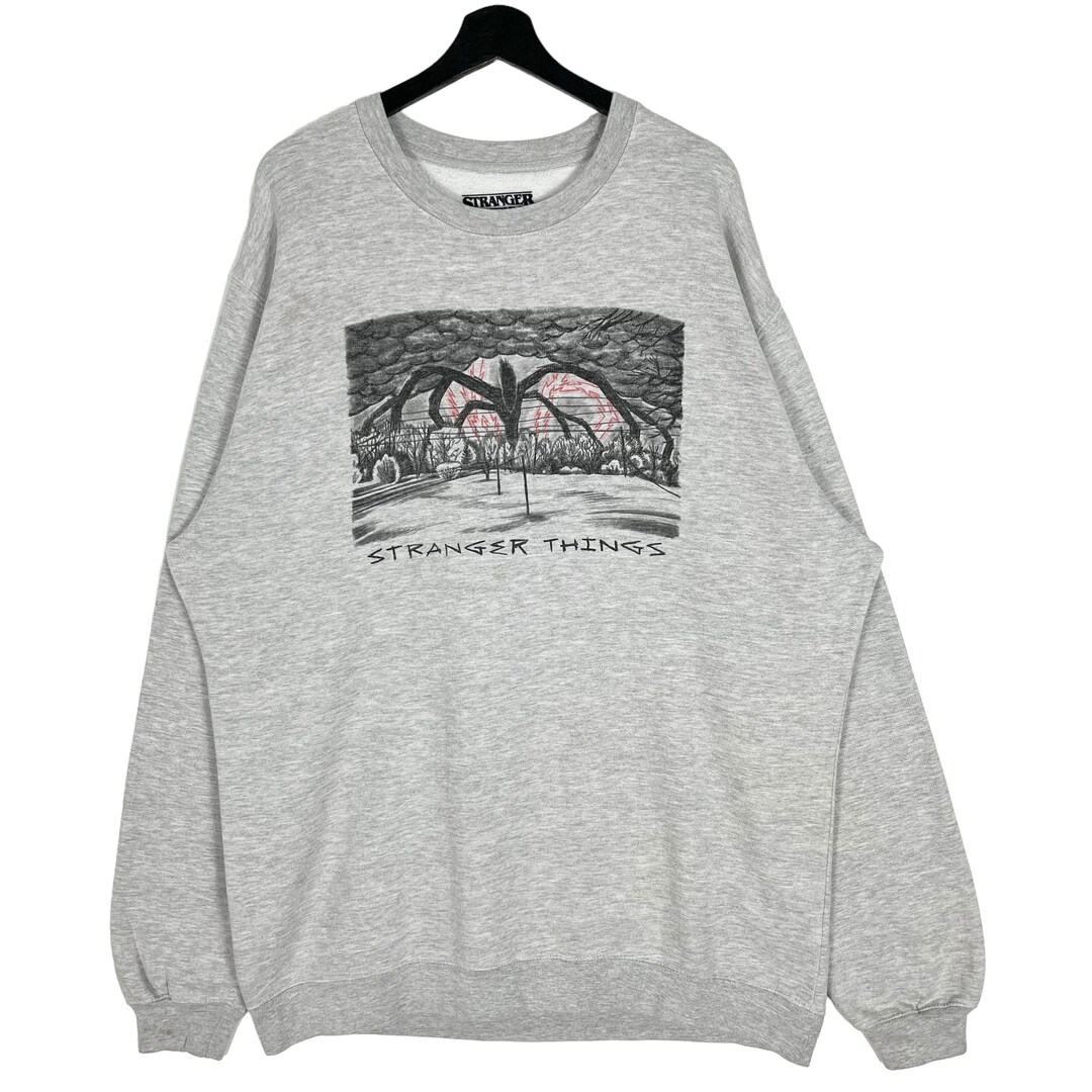Stranger Things Netflix TV Series Sweatshirt Gray Size XXL Made in