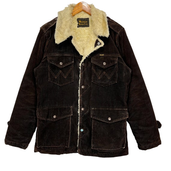 Vintage Wrangler Corduroy Wrange Coat Brown Size Large - Etsy