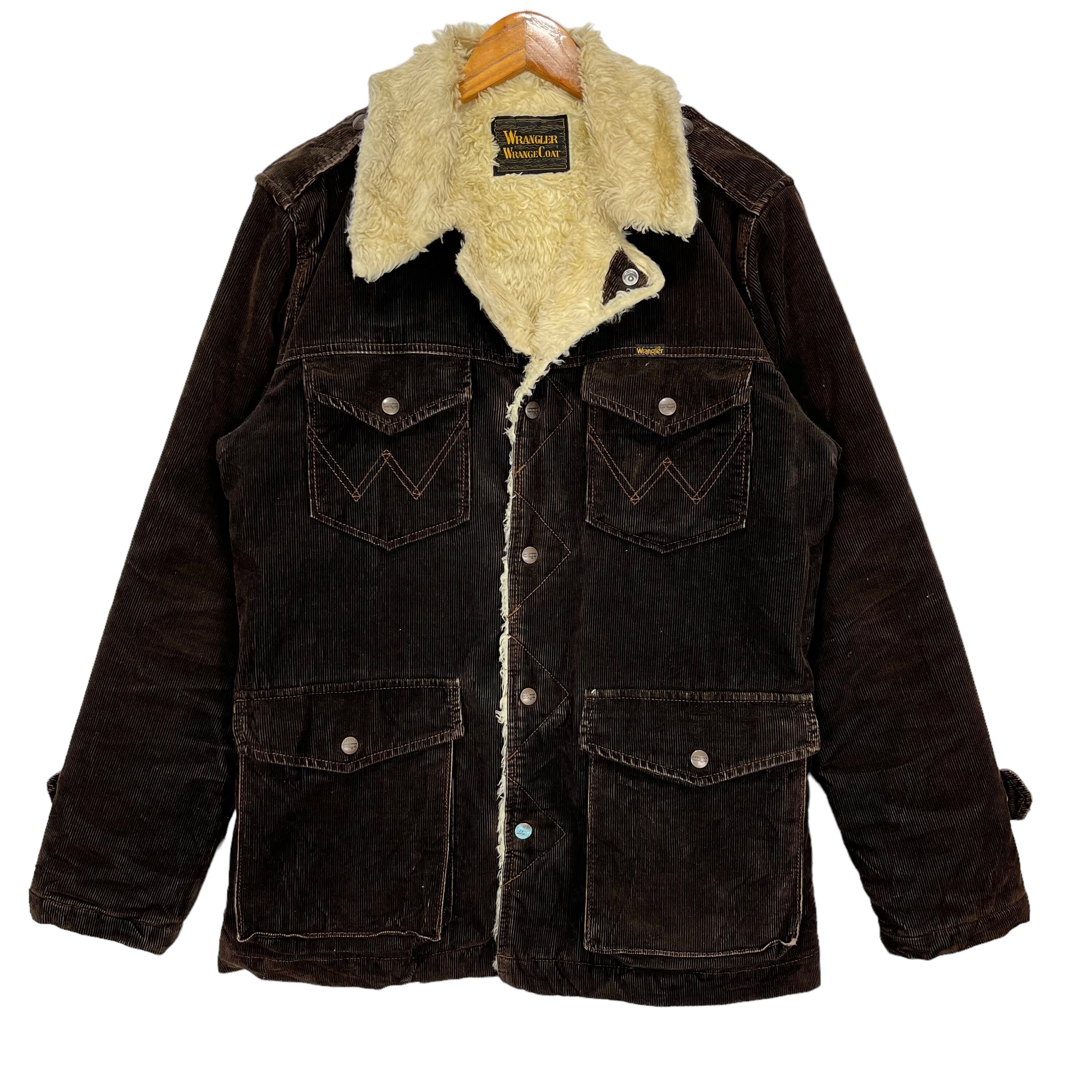 Vintage Wrangler Corduroy Wrange Coat Brown Size Large - Etsy