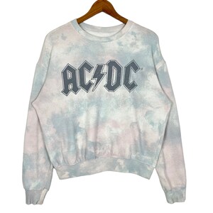 Acid Wash ACDC Australia Rock Band Rundhals-Sweatshirt Frauen offizieller Merchandise 2020 mehrfarbig Größe Medium