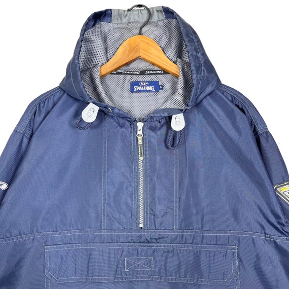 Vintage Spalding Anorak Windbreaker Jacket Navy B… - image 2