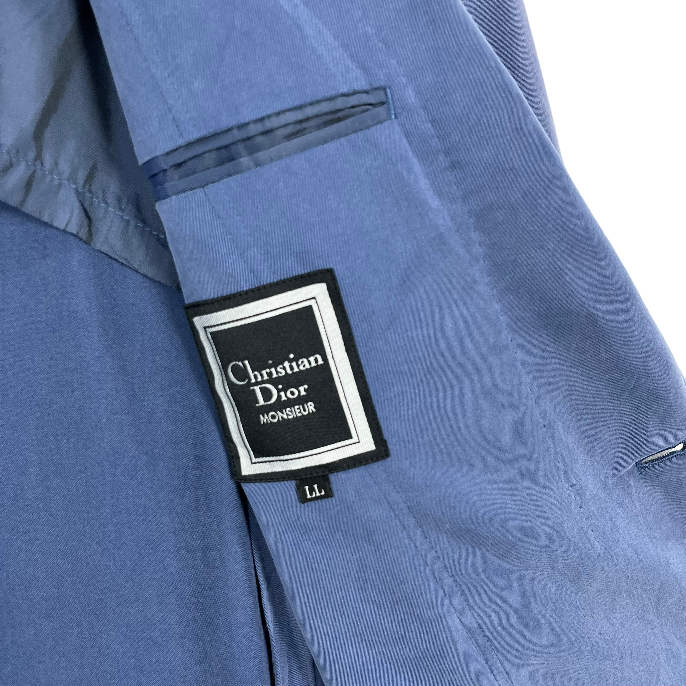 Vintage 90's Christian Dior Monsieur Blazer Mens Jacket Blue Size