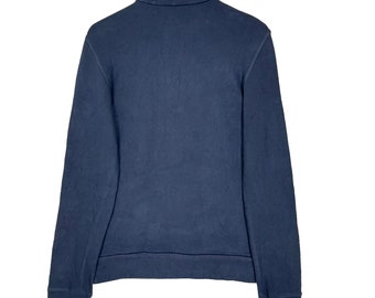 Armani Exchange Half Zipper Anorak Women Sweatshirt Navy Blue Size