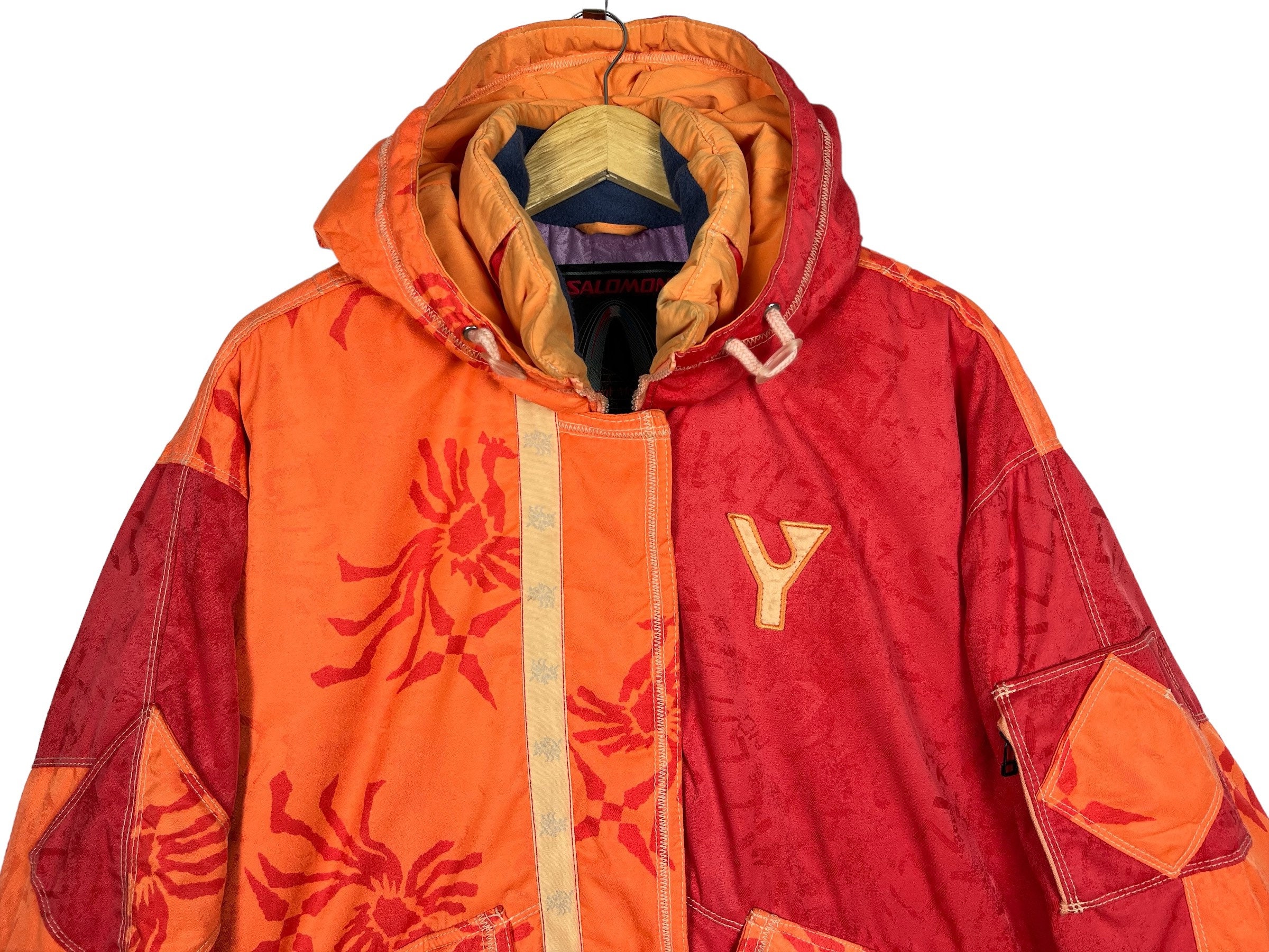 Salomon オレンジ ジャケット SALOMONシェルジャケットオレンジLサイズ - ジャケット