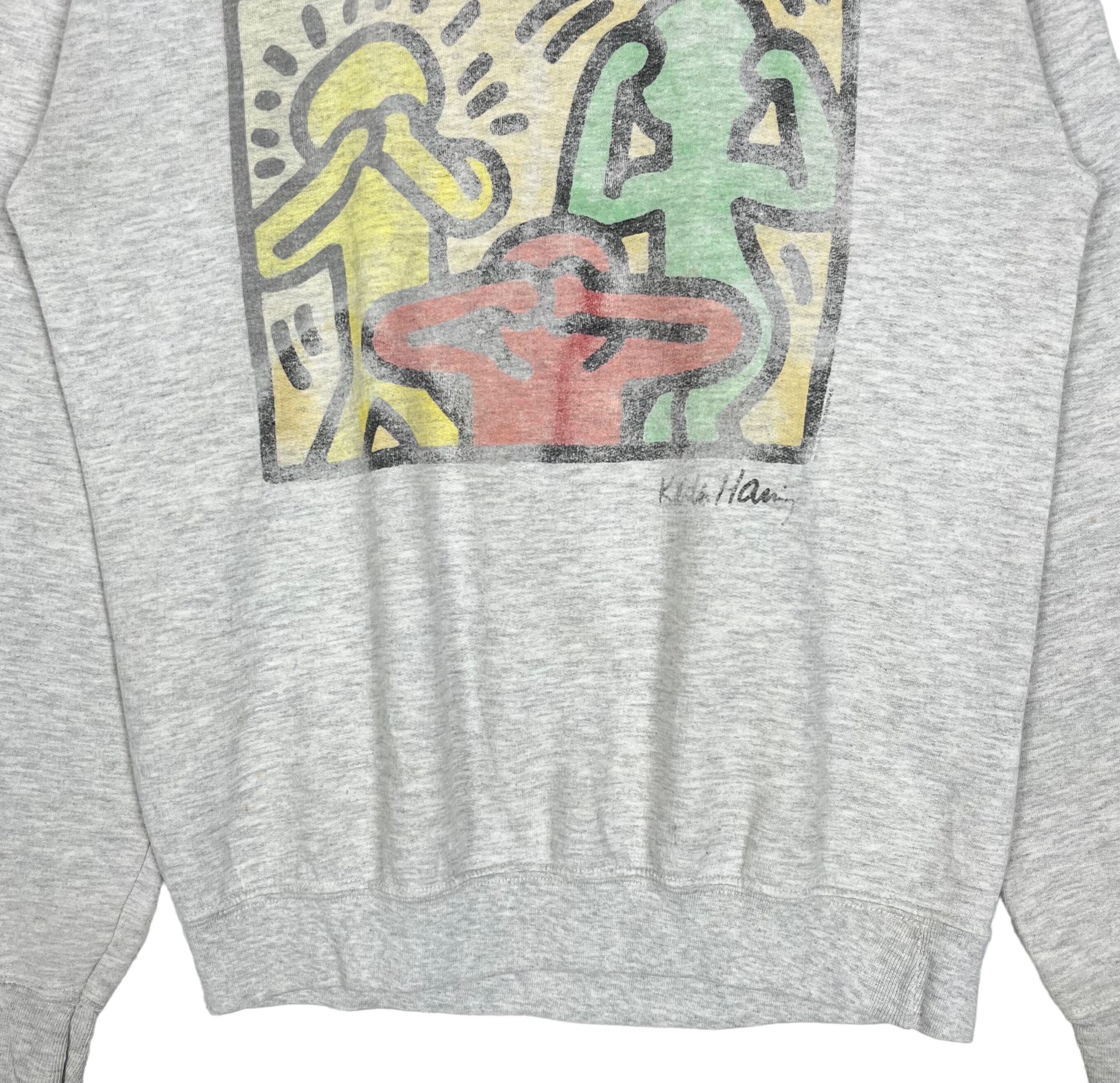 Vintage Keith Haring Crewneck Sweatshirt Big Logo Print Pop Vintage Keith Haring Crewneck Sweatshirt Big Logo Print Pop