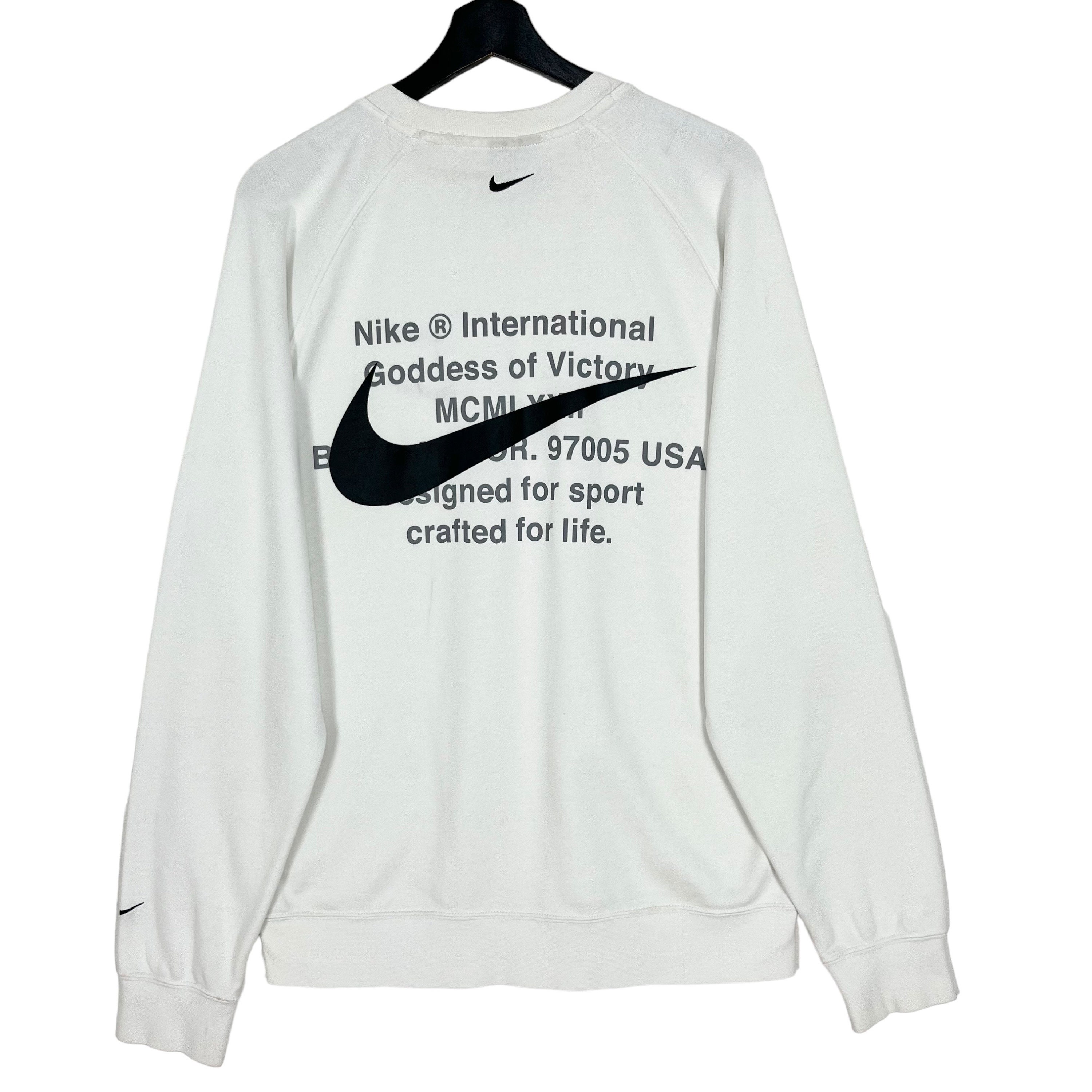 Double swoosh crewneck sale