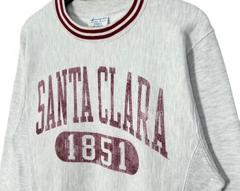 Sweat Gildan Homme Col Rond Rouge - Santa Clara University USA - Taille L