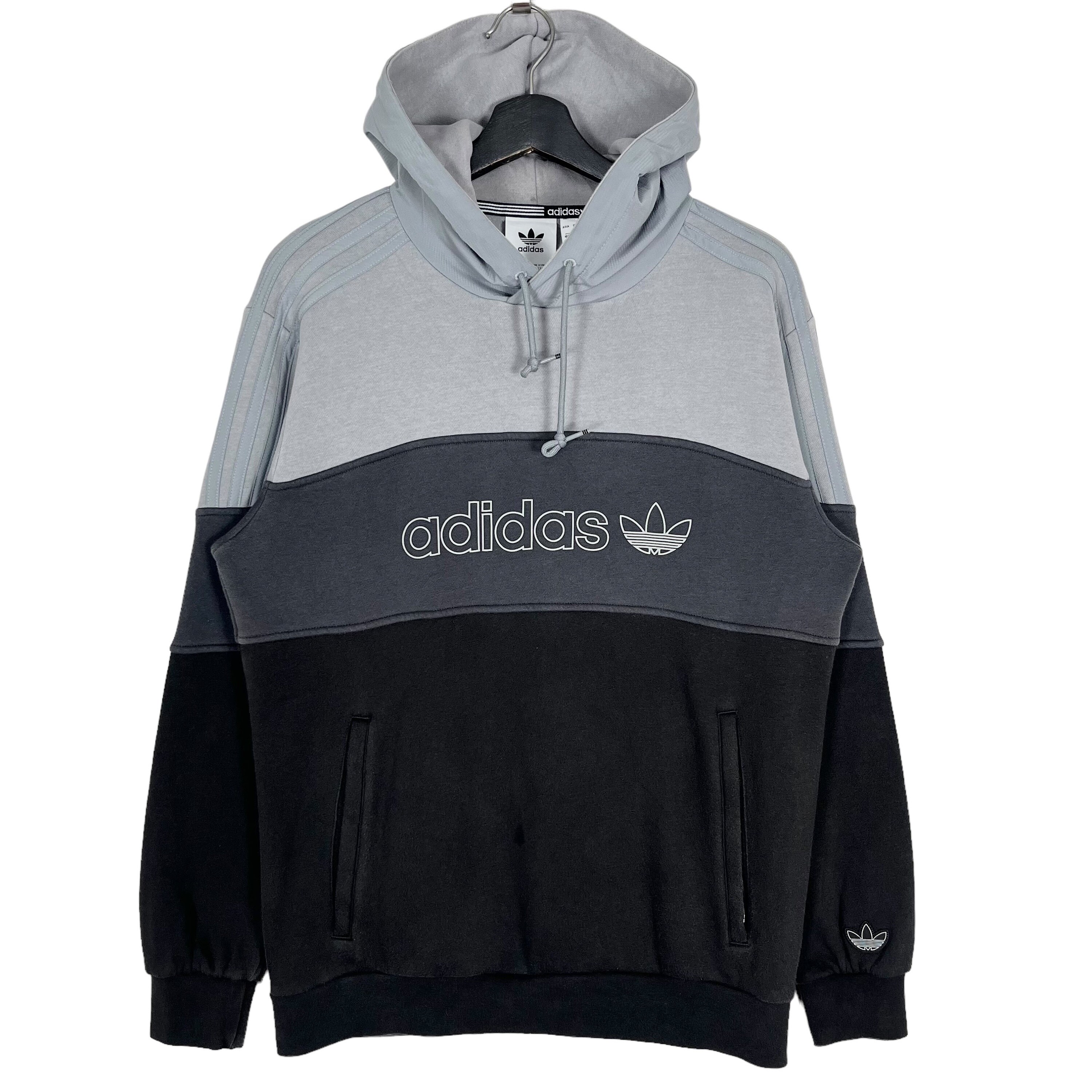 Adidas trefoil pullover hoodie in black online