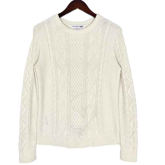Uniqlo Ines De La Fressange Knit Sweater White Cr… - image 1