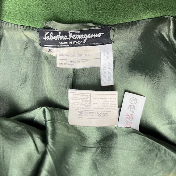 Salvatore Ferragamo ラムレザージャケット ダークグリーン Nappa leather jacket - Men | Ferragamo