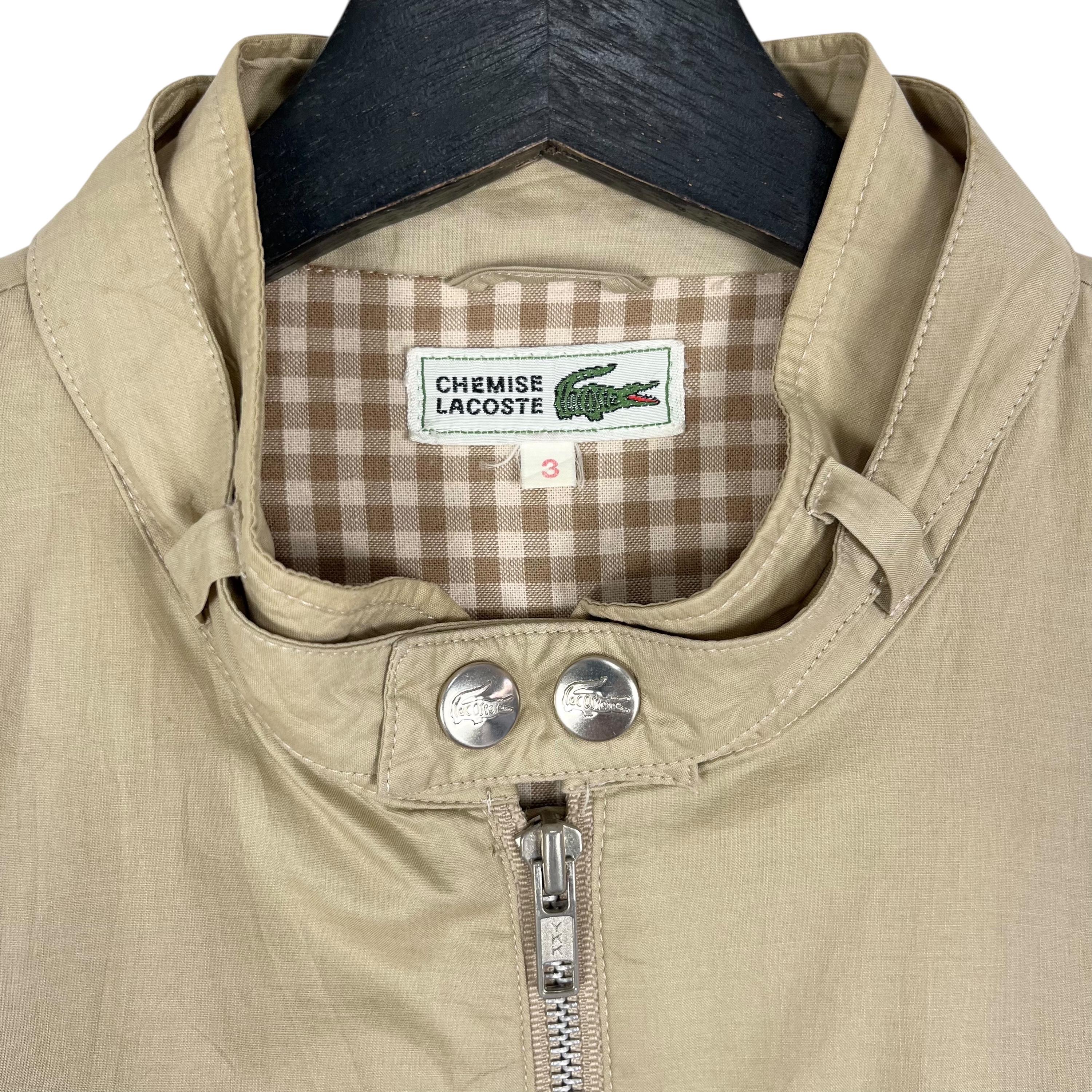 80年代初期 フレラコ ロングスリーブ ベージュ サイズ6 LACOSTE 70s 80s ラコステ フランス製 鹿の子 ポロシャツ イエロー