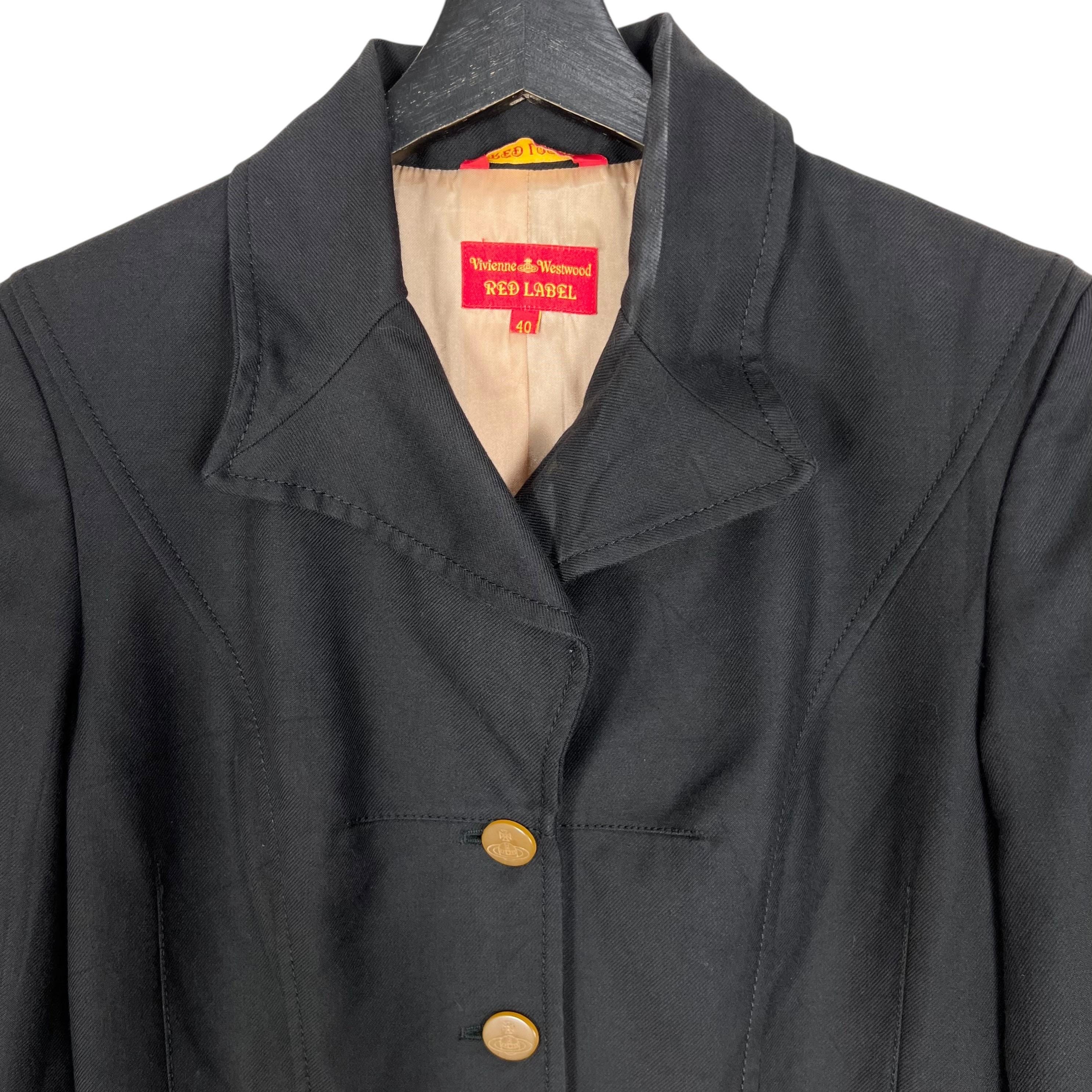 Vivienne Westwood Red Labelコットンジャケット Vivienne Westwood Red Label Jacket Black Faded Size 40 Made in