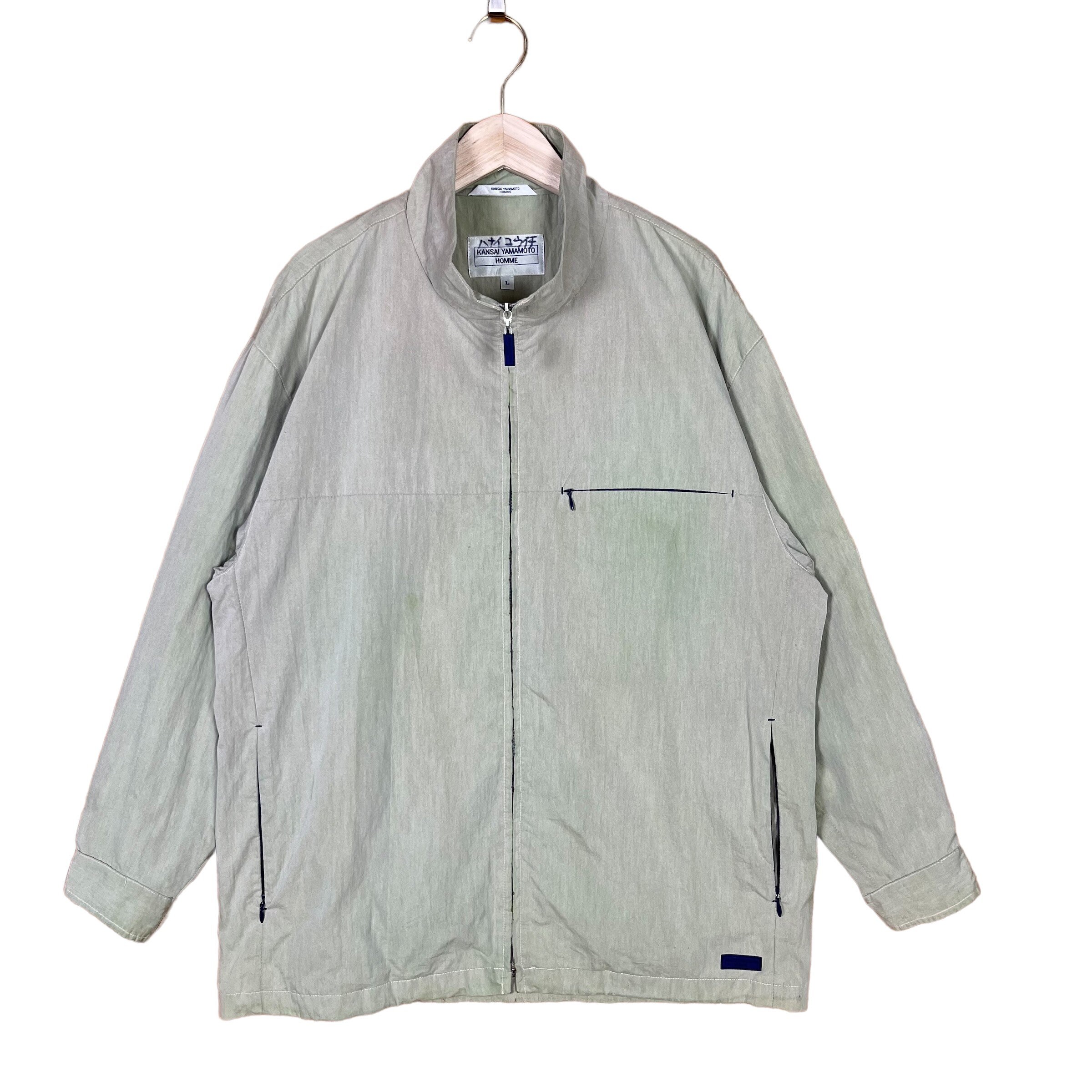 kansai yamamoto vintage 80s 希少 zipブルゾン Vintage Kansai Yamamoto Homme Light Zipper Jacket Japanese