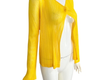 Cardigan/giacca in rete Pleats Please di Issey Miyake, taglia 3.
