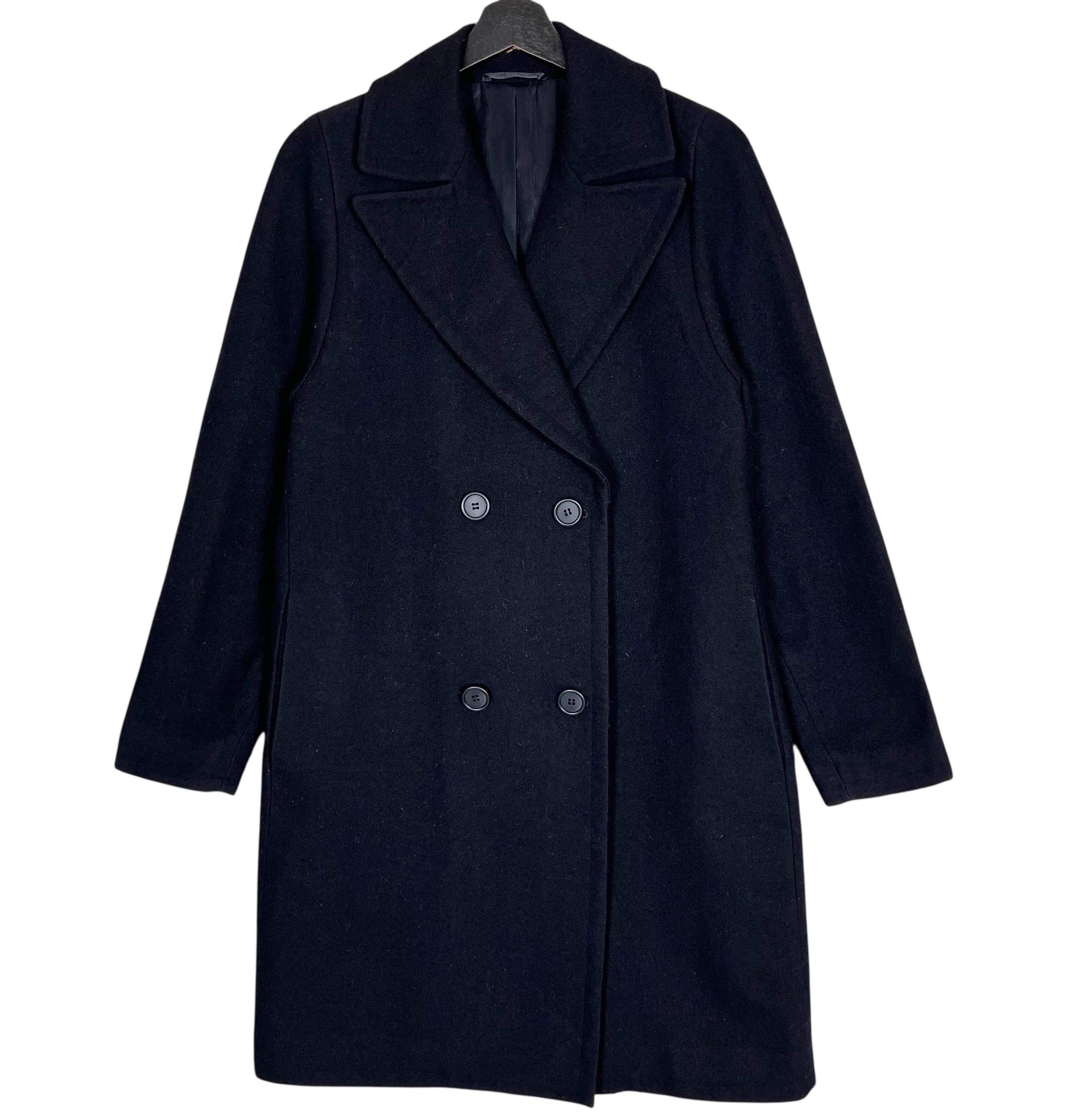 Helmut Lang Wool Trench Coat Black Size 9AR Made in Japan - Etsy