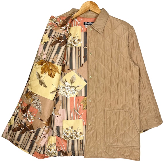 【Salvatore Ferragamo】ヴィンテージ ジャケット ヴィンテージSalvatoreFerragamoフェラガモキルティングジャケット