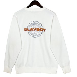 Vintage Playboy International Big Logo Crewneck Sweatshirt Size Medium