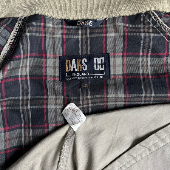 Vintage 90’s Daks London Harrington Jacket Size L… - image 8
