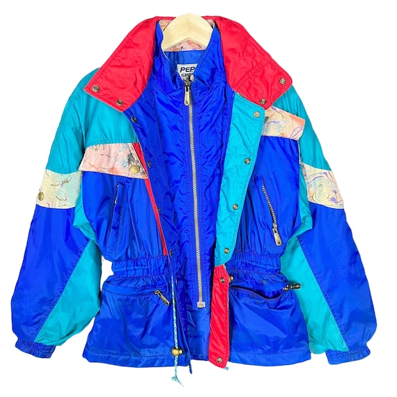 Vintage Pepsi Sport Ski Wear Windbreaker Jacket M… - image 2