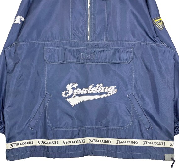 Vintage Spalding Anorak Windbreaker Jacket Navy B… - image 4