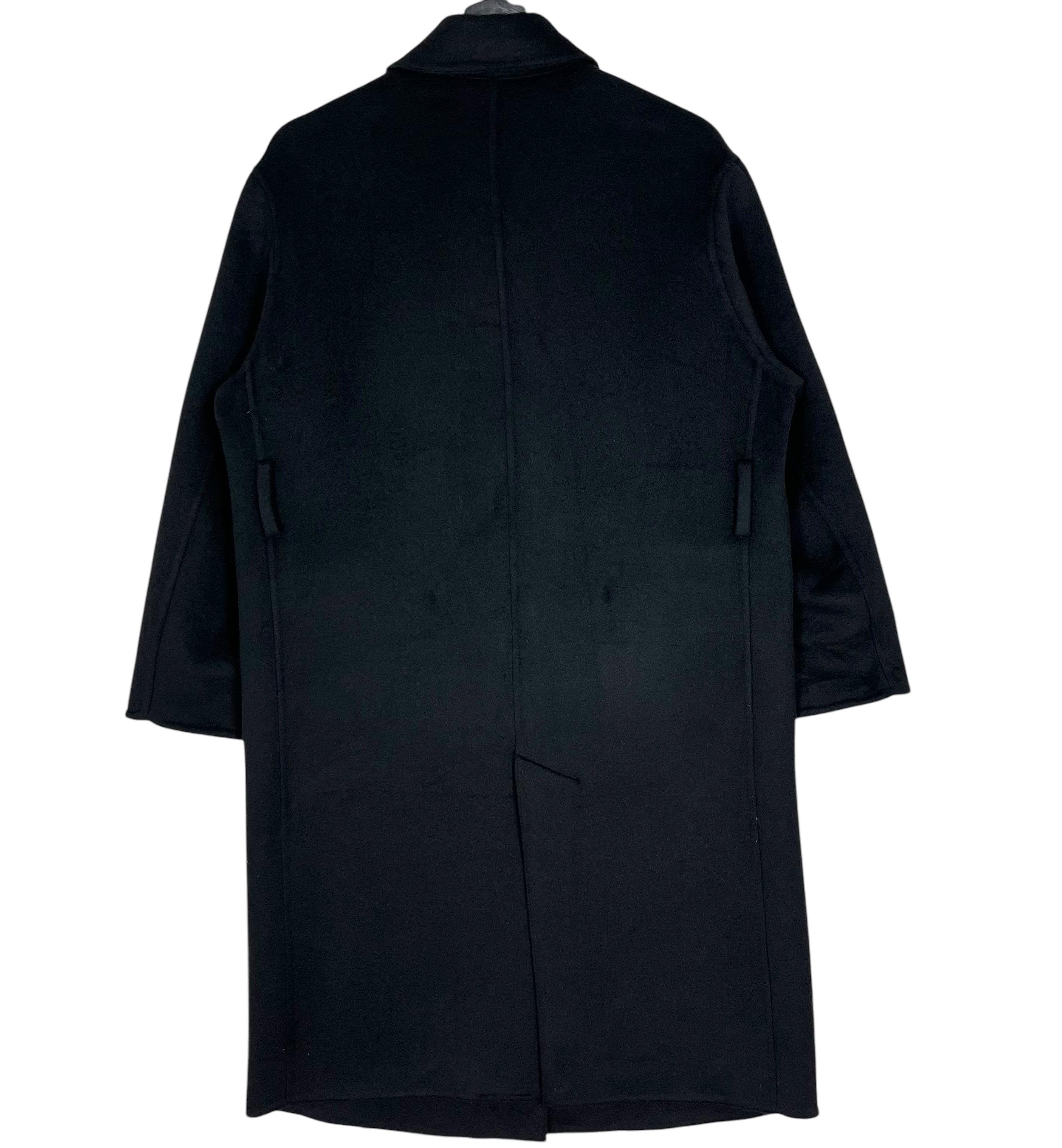 JW ANDERSON ブラックウールコート JW Anderson ウール トレンチコート | ブラック | FARFETCH JP